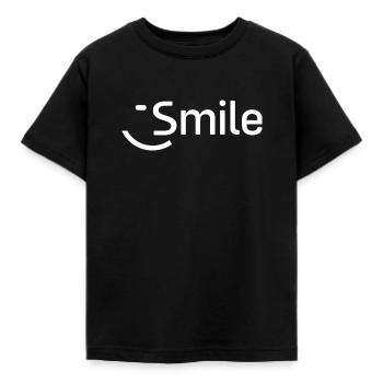 Smile - Kinder T-Shirt - Schwarz - Vorne - AI Model Kid Female (0cm)