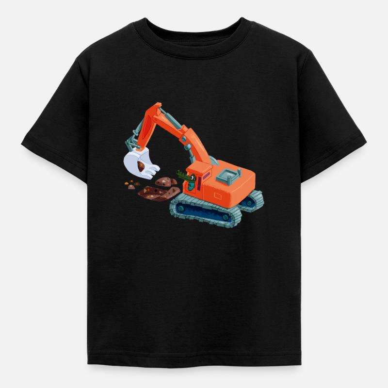 KrokoSchaufler - Kinder T-Shirt - Schwarz