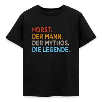 Horst Mann Mythos Legende - Kinder T-Shirt - Schwarz - Vorne - AI Model Kid Female (0cm)