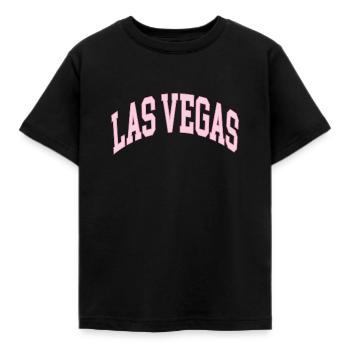 Las Vegas - Kinder T-Shirt - Schwarz - Vorne - AI Model Kid Female (0cm)