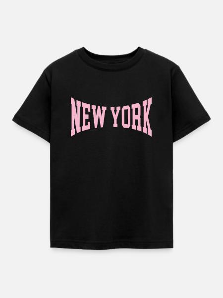 New York - Kinder T-Shirt - Schwarz