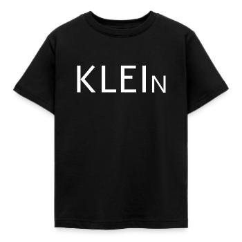 Klein - Kinder T-Shirt - Schwarz - Vorne - AI Model Kid Female (0cm)