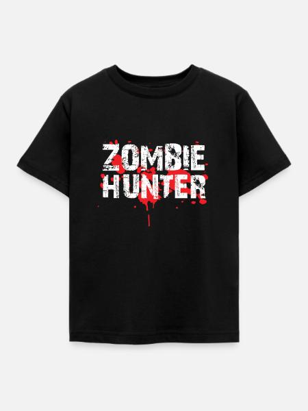 Zombie Hunter - Kinder T-Shirt - Schwarz