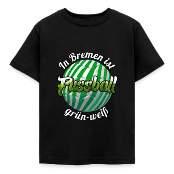 Fussball Bremen Fußball Meisterschaft Mannschaft - Kinder T-Shirt - Schwarz - Vorne - AI Model Kid Female (0cm)