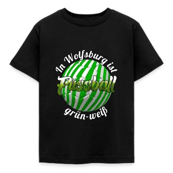 Fußball Wolfsburg Meisterschaft Meister Auto Elf - Kinder T-Shirt - Schwarz - Vorne - AI Model Kid Female (0cm)