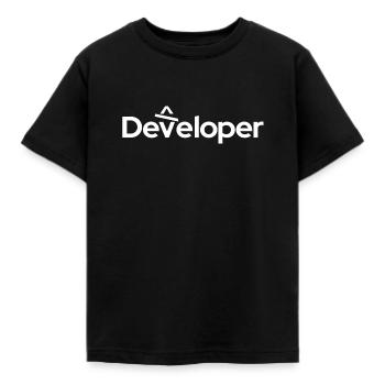 Développeur - Entwickler - T-shirt Enfant - noir - Devant - AI Model Kid Female (0cm)