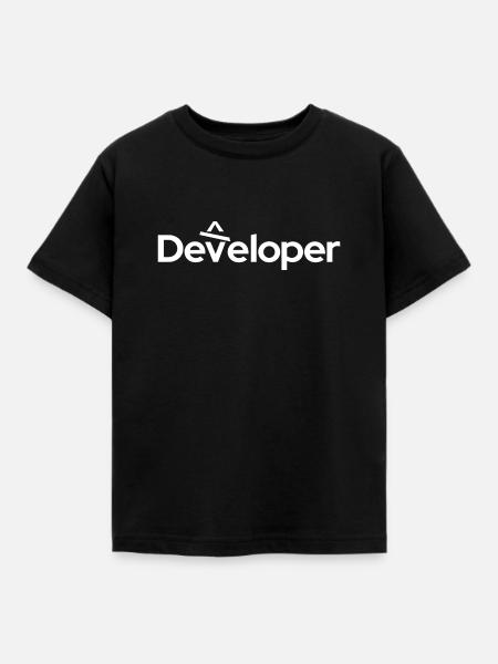 Developer - Entwickler - Kinder T-Shirt - Schwarz