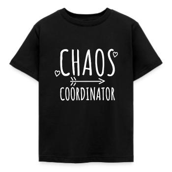 Teacher Teacher Kita Mother - Chaos Coordinator - Kids' T-Shirt - black - Front - AI Model Kid Female (0cm)