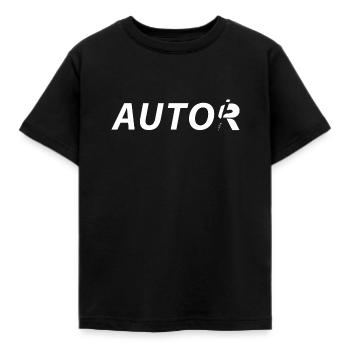 Autor - Kinder T-Shirt - Schwarz - Vorne - AI Model Kid Female (0cm)