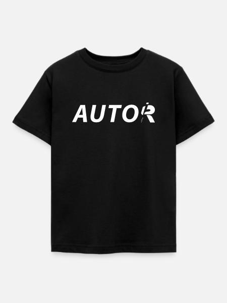 Autor - Kinder T-Shirt - Schwarz