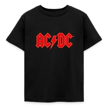AC/DC Logo Rouge Éclair - T-shirt Enfant - noir - Devant - AI Model Kid Female (0cm)