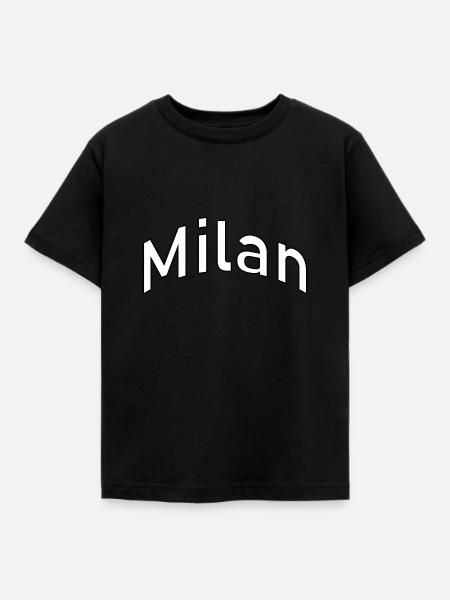 milan - Kinder T-Shirt - Schwarz