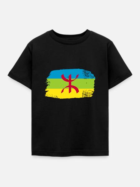 Amazigh - Kinder T-Shirt - Schwarz
