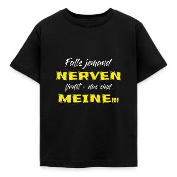 Meine Nerven - Kinder T-Shirt - Schwarz - Vorne - AI Model Kid Female (0cm)
