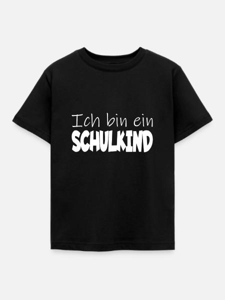Schulkind Einschulung Schulanfang - Kinder T-Shirt - Schwarz