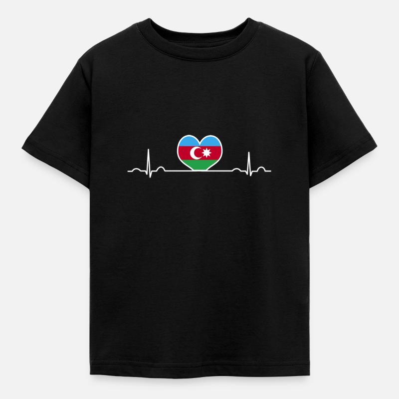 Azerbaijan - Kids' T-Shirt - black