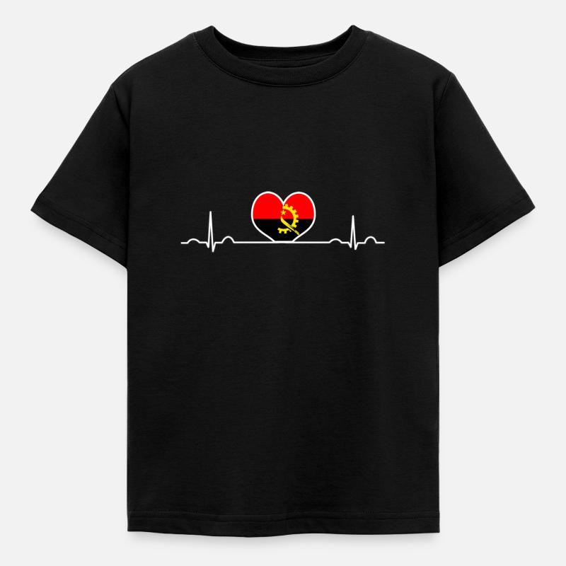 Angola - Kids' T-Shirt - black