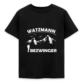 Watzmann Bezwinger Berchtesgaden - Kinder T-Shirt - Schwarz - Vorne - AI Model Kid Female (0cm)