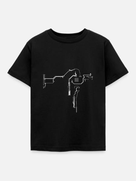 Elektroniker Leiterplatte - Kinder T-Shirt - Schwarz