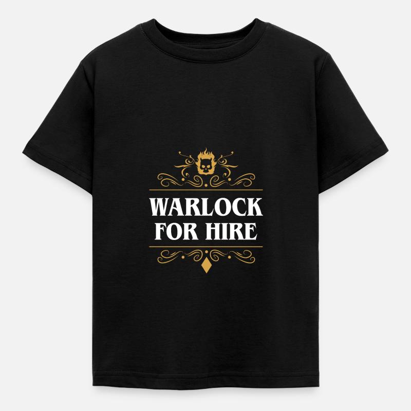Warlock For Hire Character Player Class RPG - T-shirt Enfant - noir