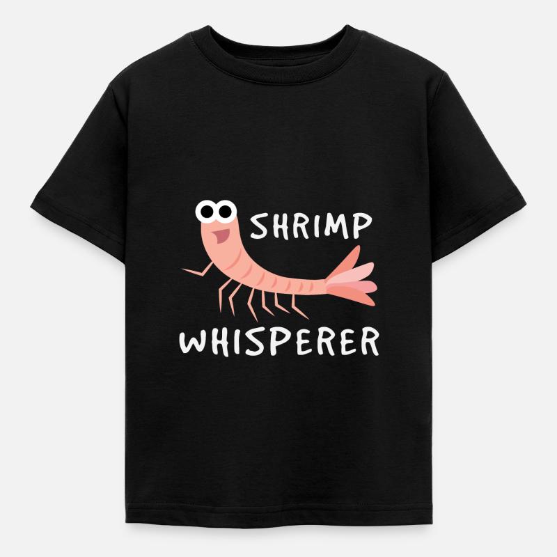 Garnelen Flüsterer - Kinder T-Shirt - Schwarz