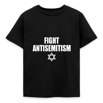 fight antisemitism - Kids' T-Shirt - black - Front - AI Model Kid Female (0cm)