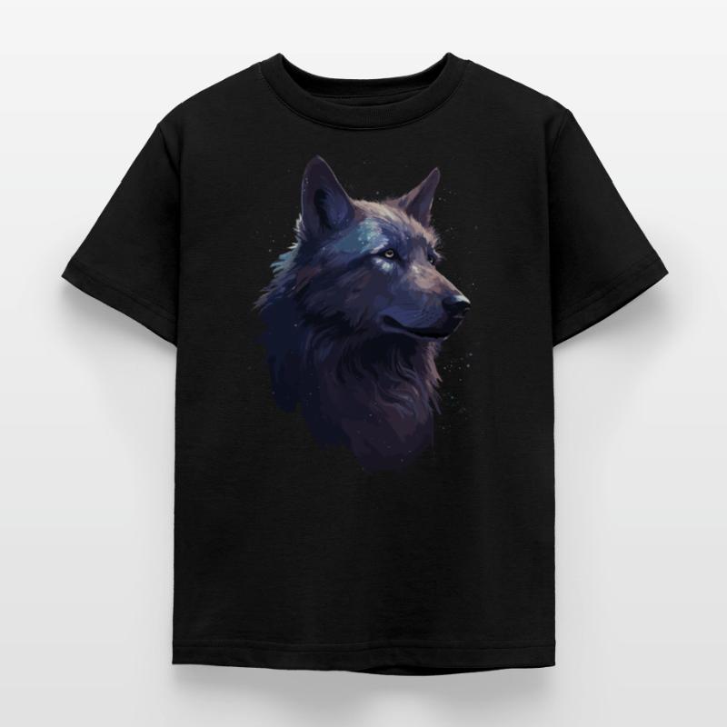 Wolf Wolf Head Scratch Marks Claws Wild Forest Hunter T-shirt Enfant