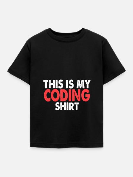 Coding - Kinder T-Shirt - Schwarz