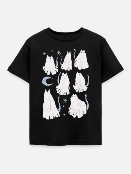 GEISTKATZEN - Kinder T-Shirt - Schwarz