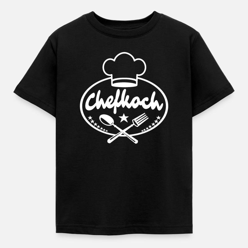 Chefkoch - Kinder T-Shirt - Schwarz
