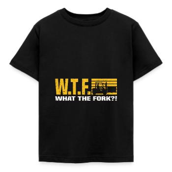 Forklift - Kids' T-Shirt - black - Front - AI Model Kid Female (0cm)