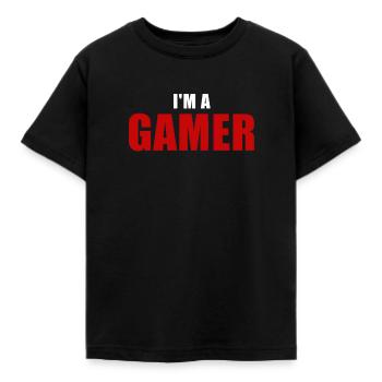 I’m a gamer - T-shirt Enfant - noir - Devant - AI Model Kid Female (0cm)