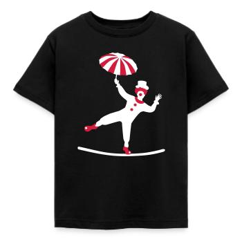 Zirkus - Kinder T-Shirt - Schwarz - Vorne - AI Model Kid Female (0cm)