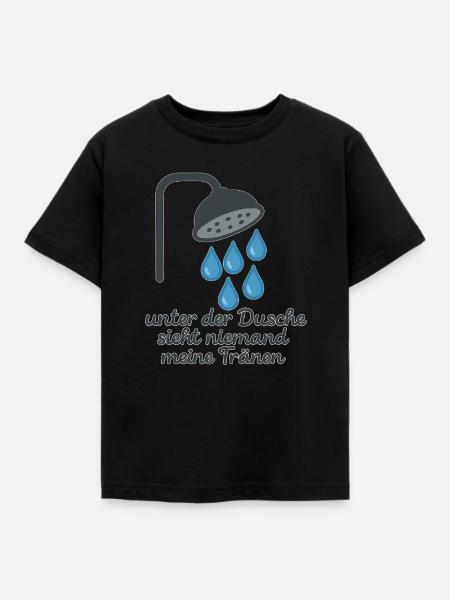 Tränen - Kinder T-Shirt - Schwarz