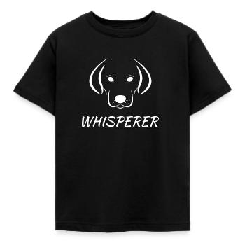 dog whisperer - Dog Whisperer Dog - Kids' T-Shirt - black - Front - AI Model Kid Female (0cm)