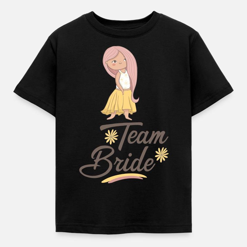 Équipe mariée - T-shirt Enfant - noir