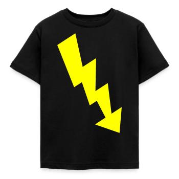 blitz - Kinder T-Shirt - Schwarz - Vorne - AI Model Kid Female (0cm)