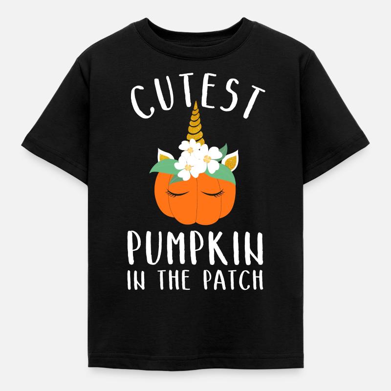Cutest Pumpkin In The Patch - Kinder T-Shirt - Schwarz