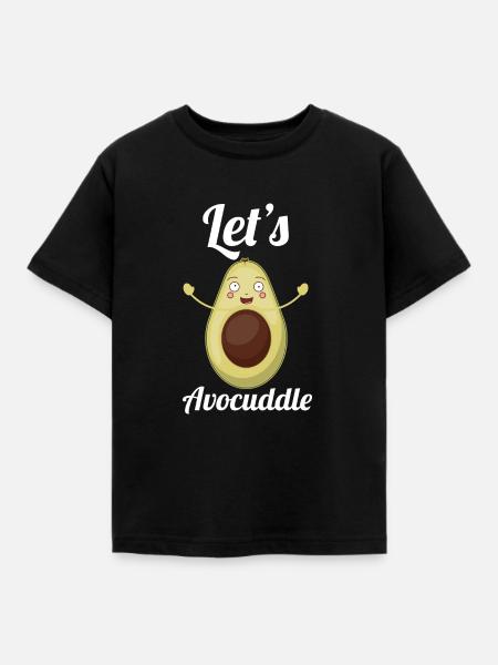 Avocado - Kinder T-Shirt - Schwarz