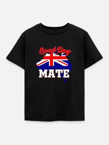 Flagge Australien - Kinder T-Shirt - Schwarz