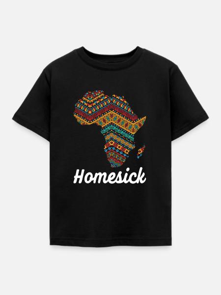 Afrika Heimweh - Kinder T-Shirt - Schwarz