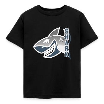 Blue Shark Gift to Offer - Kids' T-Shirt - black - Front - AI Model Kid Female (0cm)