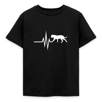 My heart beats for dogs - Dogue de Bordeaux Dogge - Kids' T-Shirt - black - Front - AI Model Kid Female (0cm)