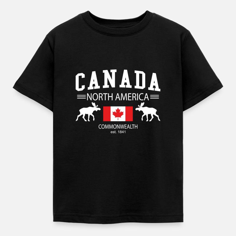 Canada - Kinder T-Shirt - Schwarz