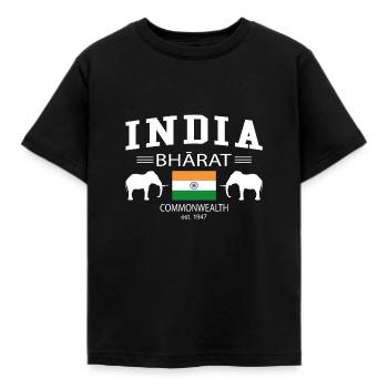Inde - T-shirt Enfant - noir - Devant - AI Model Kid Female (0cm)