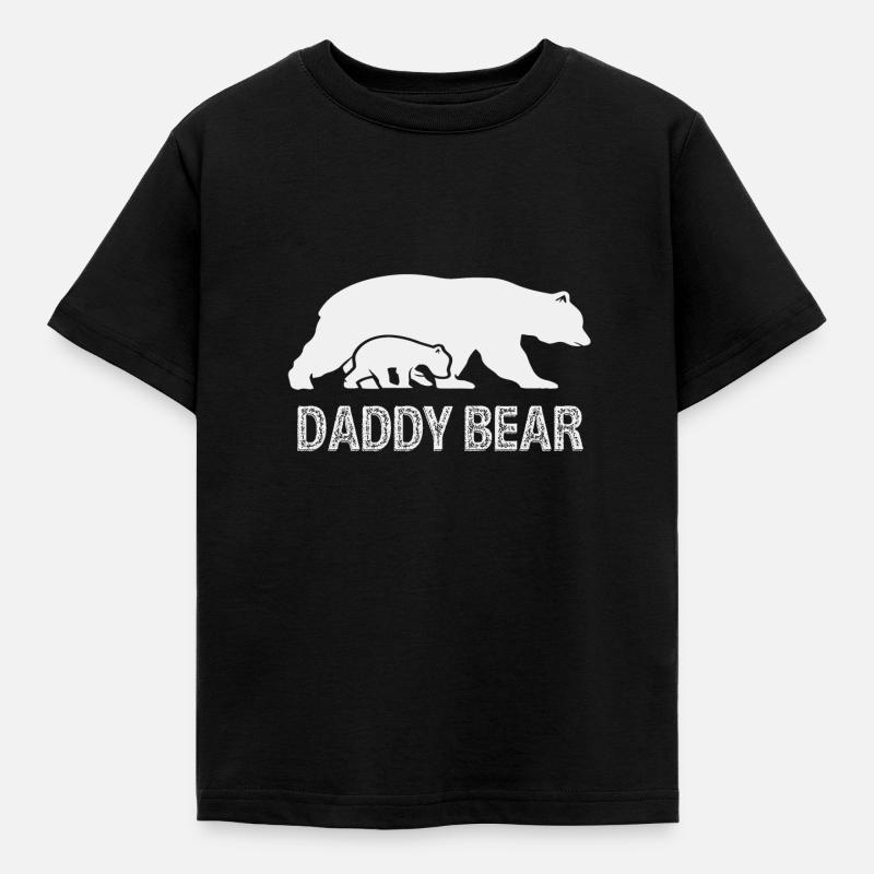 Daddy Bear - Kids' T-Shirt - black