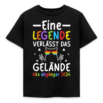 Kindergarten Daycare Leavers 2024 - Kids' T-Shirt - black - Front - AI Model Kid Female (0cm)