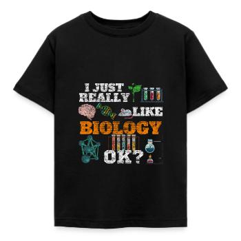 Biologie Biologie Biologiste Biologique (Vintage) - T-shirt Enfant - noir - Devant - AI Model Kid Female (0cm)