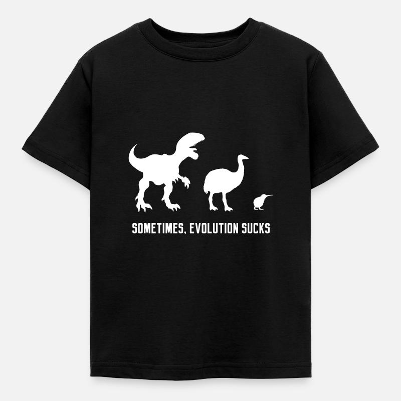 Sometimes, Evolution Sucks - T-shirt Enfant - noir