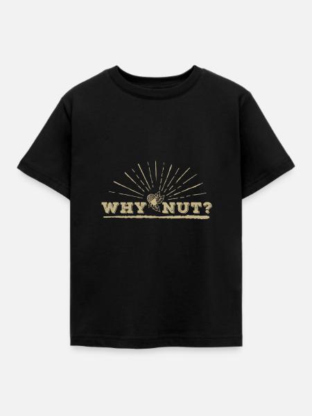 Herbst Eichel Lustig - Kinder T-Shirt - Schwarz